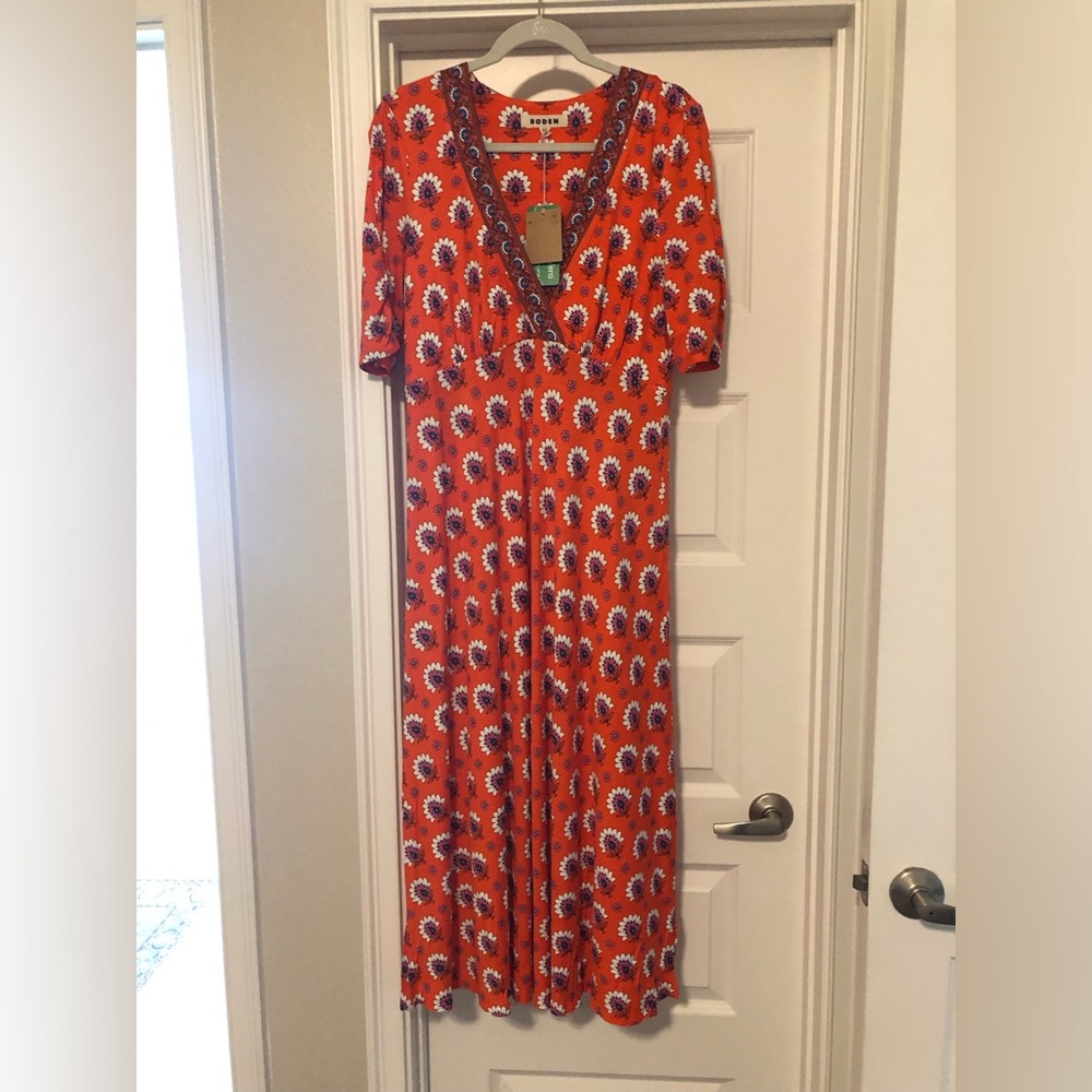 Boden Rebecca Jersey midi tea dress us size 10 nwt